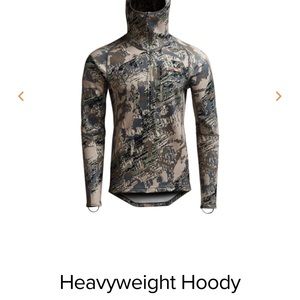 Sitka men’s core heavyweight hoodie in open country optifade medium